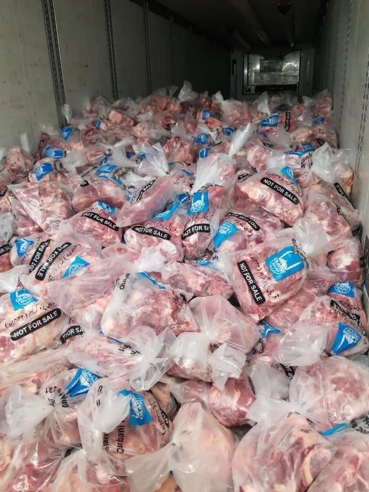 Bagged and labelled consignment ready for transport